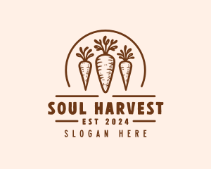 Organic Farm Carrots logo design