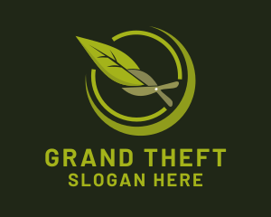 Garden - Gardening Shears Leaf logo design