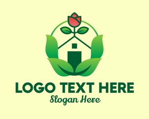 Plant - Eco Rose House logo design