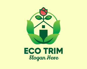 Eco Rose House logo design