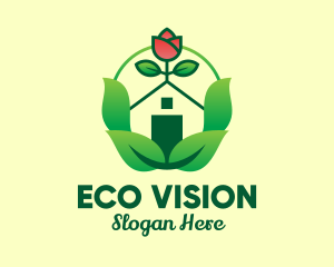 Eco Rose House logo design