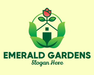 Eco Rose House logo design