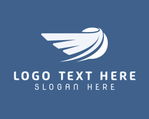 Courier - Wings Freight Delivery logo design