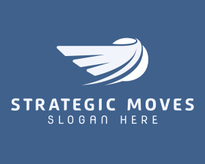 Wings Freight Delivery logo design