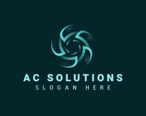 Ac - Fan Air Cooling Refrigeration logo design