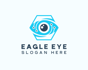 Hexagon Eye Digital Technology  logo design