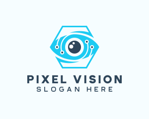 Hexagon Eye Digital Technology  logo design