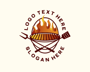 Cook - Barbeque Grill BBQ logo design