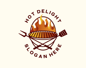 Barbeque Grill BBQ logo design