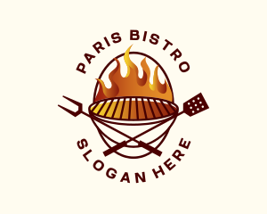 Barbeque Grill BBQ logo design