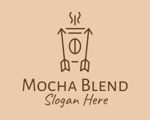 Mocha - Minimalist Coffee Cup Arrow logo design
