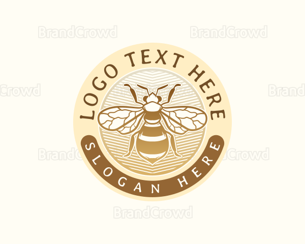 Bee Insect Wing Logo