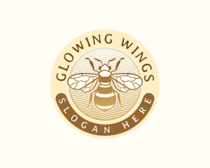 Bee Insect Wing logo design