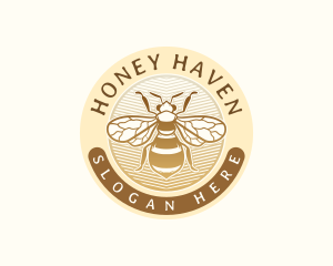 Bee Insect Wing logo design