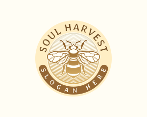 Bee Insect Wing logo design