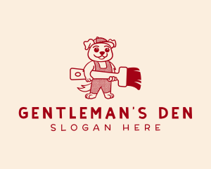 Dog Painter Handyman logo design