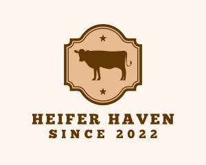 Heifer - Cow Rodeo Steakhouse Ranch logo design