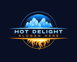 Ice Fire Thermal Ventilation logo design