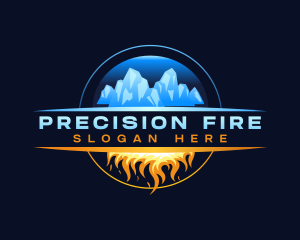 Ice Fire Thermal Ventilation logo design