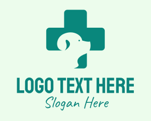 Pet Lover - Dog Vet Cross logo design