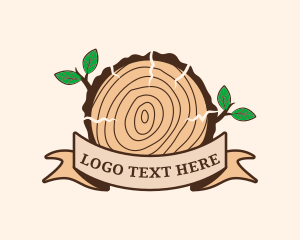 Timber - Trunk Tree Lumber logo design