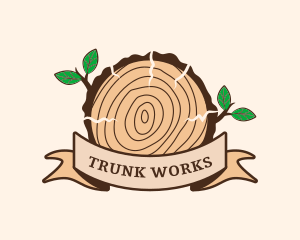 Trunk - Trunk Tree Lumber logo design