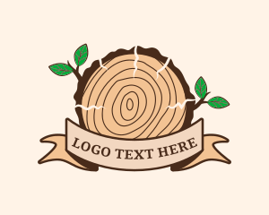 Texture - Trunk Tree Lumber logo design