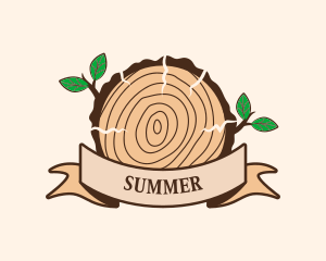 Trunk Tree Lumber logo design