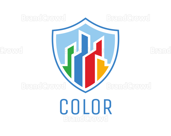 Colorful City Shield Logo