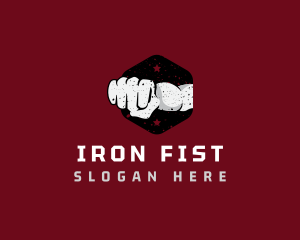 Fist Punch Fighter logo design