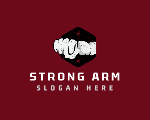 Arm - Fist Punch Fighter logo design