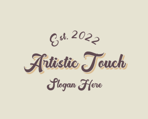 Retro Cursive Boutique logo design