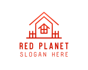 Red Home Structure logo design