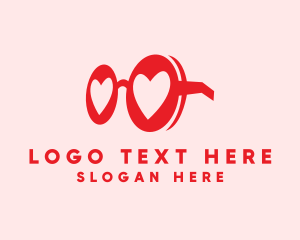 Marriage - Red Heart Eyewear logo design