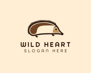 Cute Hedgehog Animal logo design