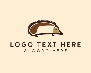 Cute Hedgehog Animal Logo