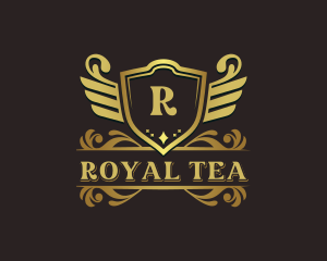 Royal Shield Wings logo design