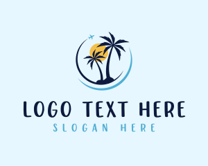 Tourist - Travel Getaway Beach logo design
