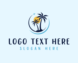 Travel Getaway Beach Logo