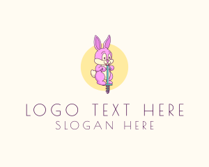 Rabbit - Rabbit Pogo Stick logo design