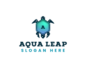 Amphibian - Animal Sea Turtle logo design