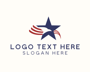 Veteran - American Eagle Star Club logo design