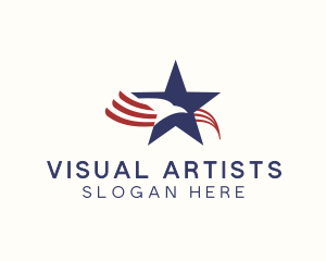 Veteran - American Eagle Star Club logo design