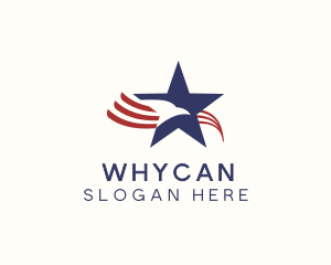 Freedom - American Eagle Star Club logo design