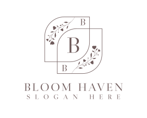 Floral Beauty Wellness  logo design