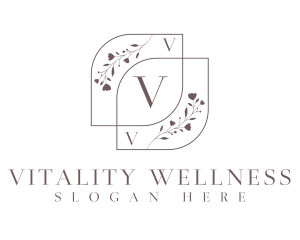 Floral Beauty Wellness  logo design