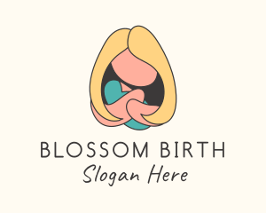 Obstetrics - Mother & Baby Childcare logo design