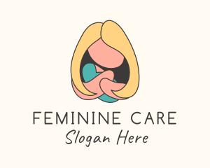 Gynecology - Mother & Baby Childcare logo design