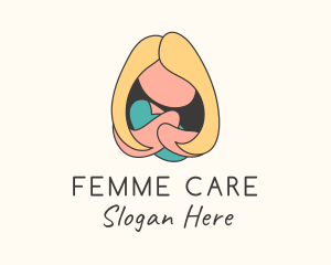 Gynecology - Mother & Baby Childcare logo design