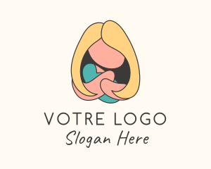 Maternity - Mother & Baby Childcare logo design